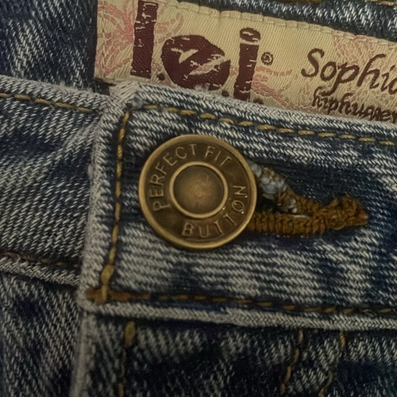 LEI Y2K Sophia Hip Hugger Low Rise Ruffle Denim Skirt 14 Streetwear Fairy Grunge - Picture 4 of 9